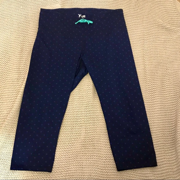 Old Navy Cropped Polka Dot Active Leggings 2X NWOT